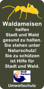 Waldameisen-Hinweisschild